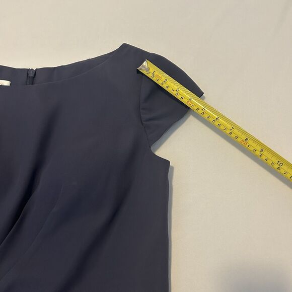 JJs House Sheath Chiffon Dress Stormy Blue Jeweled 192772 164084 NWT - Size 12 - Picture 15 of 16